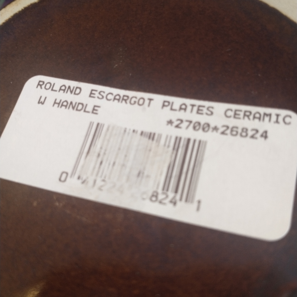2 ROLAND BRAND ESCARGOT PLATES - Picture 6 of 8